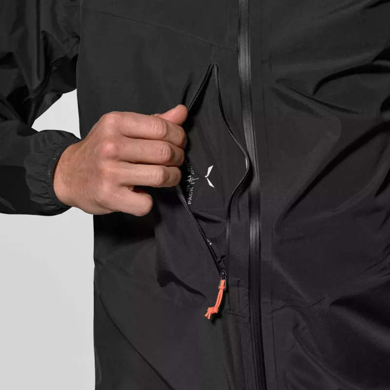 Salewa Agner 3 PTX 3L Jacket - Black Out - koko S