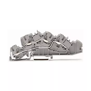 WAGO 2005-7642 läpivientiliitin, 4 mm², 32 A, 400 V, harmaa, CAGE CLAMP