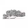 WAGO 2005-7646 läpivientiliitin, 3-johdin, 400V, 24A, 2,5mm², harmaa