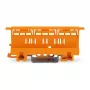 WAGO 221-500 asennusteline 221-sarjan liitinrimoille, polyamidi, oranssi, 17,5 mm x 25,5 mm x 77,6 mm
