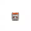 WAGO 221-2401 Inline-jatkoliitin, 2-johdin, 0,2-4 mm², 600 kpl, läpinäkyvä/oranssi