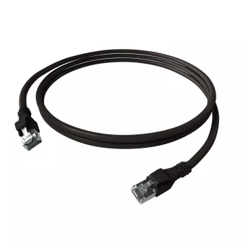 EasyLan saCon EasyLan DualBoot verkkokaapeli S/FTP musta 0,50 m Cat.6A - EasyLan DualBoot PushPull IP20 verkkokaapeli - Cat.6A (luokka EA)