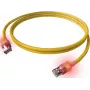 EasyLan DualBoot LED-patchkaapeli RJ45 S/FTP Cat.6A (Class EA) saCon-liittimellä, LSOH, keltainen, 7,5 m