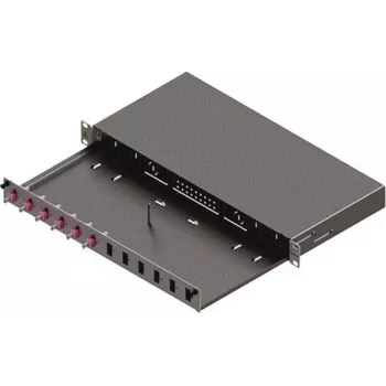 ZVK EasyLan LWL -jakelupaneeli Basic LSB0A224 Grade C 1U 12 porttia 6x LC-Duplex OM4