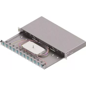 ZVK Easylan LWL -jatkoskasetti Basic SB0012481HE 12x LC-Duplex Standard OM3 ulosvedettävä - kuituliitäntäpaneeli