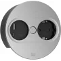 Bachmann TWIST 2 pistorasialista 1x Schuko-pistorasia ja 1x USB A/C, 2,0m kaapeli, musta/ruostumaton teräs