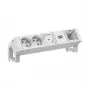 Bachmann DESK2 valkoinen 2x UTE 1x Kytkin 1x CM 0,2m RAL9010