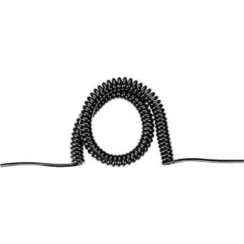 BACHMANN spiraalikaapeli H05VV-F 3G1,5mm² 1,5m-6m musta 0,2m suorat päät