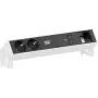 Bachmann DESK2 2x CEE 7/3 1x USB-C 100W 1x Custom Module 1m RAL 9010 puhtaanvalkoinen pöytävirta- ja datamoduuli