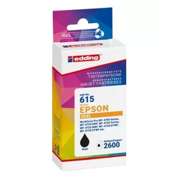 EDDING EDD-615 musta mustesuihkukasetti yhteensopiva EPSON 35XL T3591XL:n kanssa
