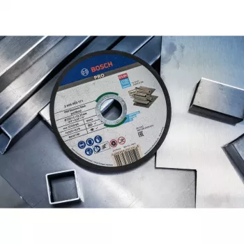 BOSCH POWERTOOLS PRO katkaisulaikka ruostumattomalle teräkselle ja metallille, Ø 125 mm, 100 kpl ämpärissä (reikä 22,23 mm, WA 60 T BF)
