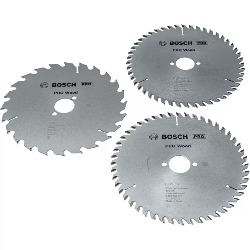 BOSCH Power Tools PRO puunpyörösahanterä 190 mm (3 kpl:n edullinen pakkaus)
