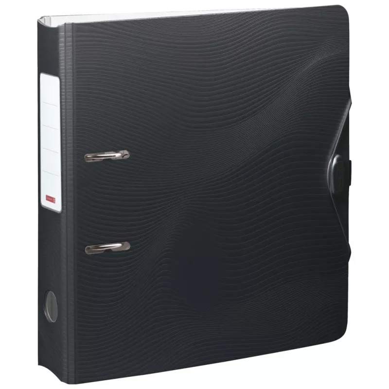 BRUNNEN WAVE Hebelaktenordner Onyx Black muovi 7,0 cm DIN A4