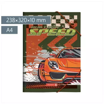 BRUNNEN Fast Wheels asiakirjakansio A4 punainen/vihreä