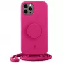 Just Elegance PopGrip Case Apple iPhone 12 / iPhone 12 Pro 6,1 inch - Orchid Flower Pink (30090)