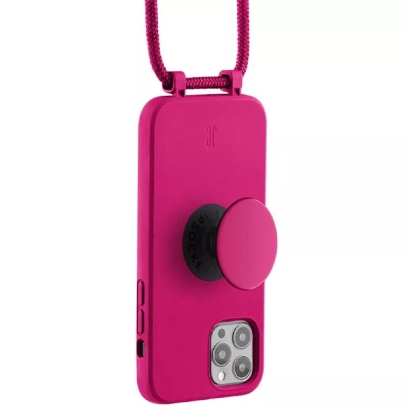 Just Elegance PopGrip Case Apple iPhone 12 / iPhone 12 Pro 6,1 inch - Orchid Flower Pink (30090)