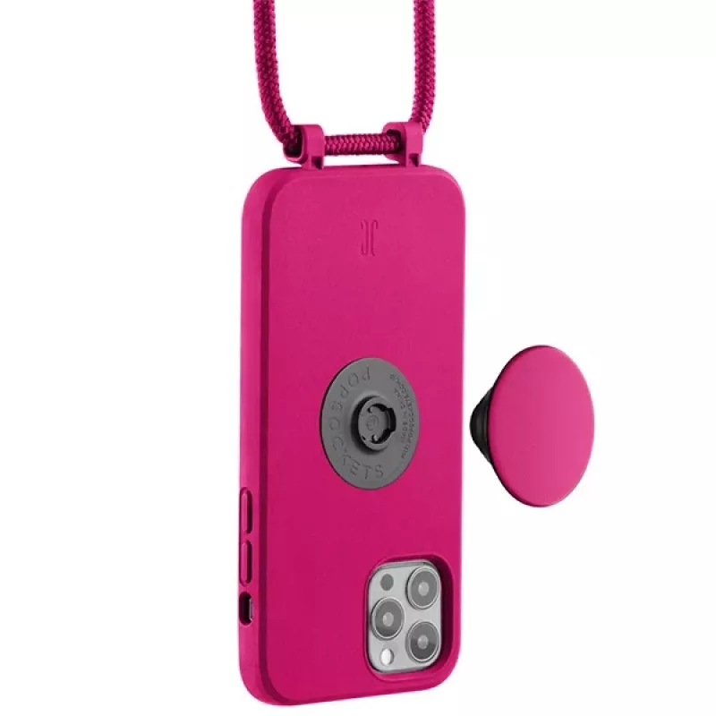 Just Elegance PopGrip Case Apple iPhone 12 / iPhone 12 Pro 6,1 inch - Orchid Flower Pink (30090)
