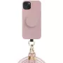 Just Elegance 3-in-1 PopGrip kotelo Apple iPhone 15 6,1 tuuman näyttö - vaaleanpunainen (30494)