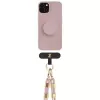 Just Elegance 3-in-1 PopGrip kotelo Apple iPhone 15 6,1 tuuman näyttö - vaaleanpunainen (30494)