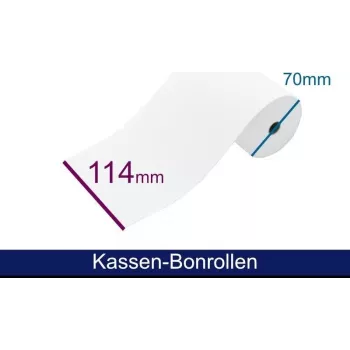 ARTDEV kassakuittirulla - standardipaperi HF 114 70 12 B/D/K n. 48 m
