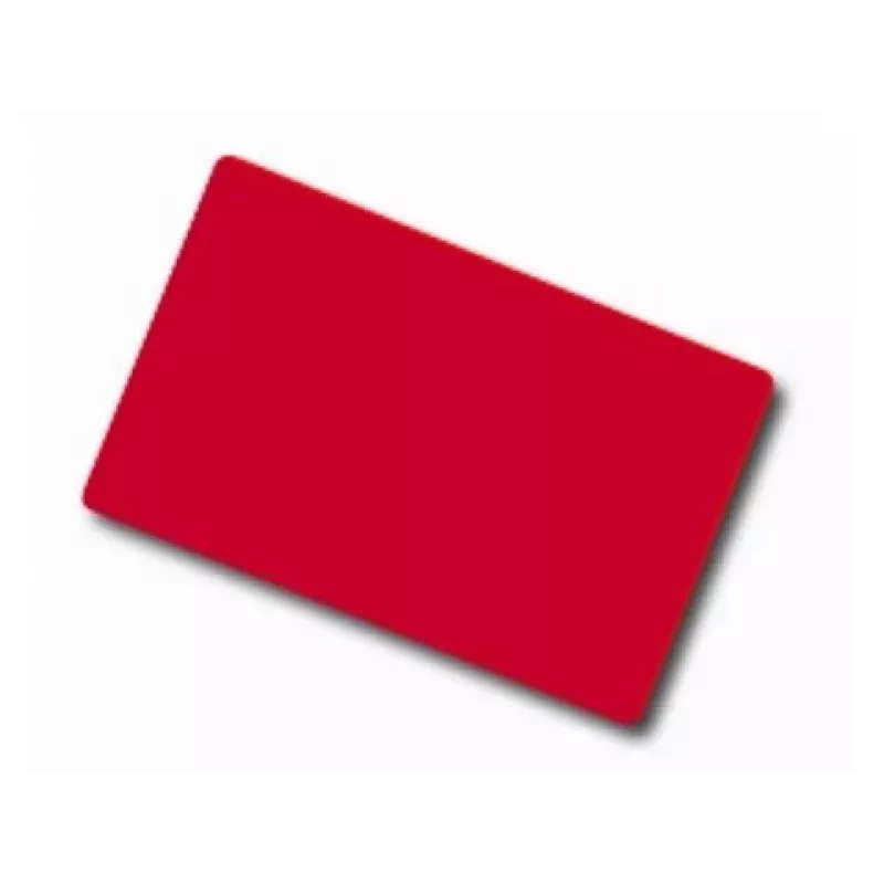 ARTDEV tyhjä punainen PVC-kortti - 30 mil 0,76 mm - CR80 - yksittäinen