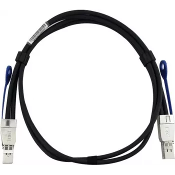 BLUEOPTICS HPE J9734AS yhteensopiva BlueLAN MiniSAS-HD -kaapeli, passiivinen, 4x Mini-SAS HD (SFF-8644) - 4x Mini-SAS HD (SFF-8644), AWG30, 0,5 metriä (J9734AS-BL)
