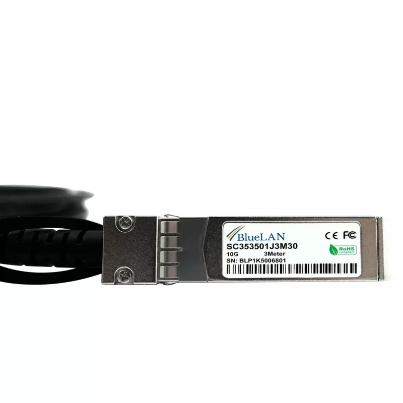 BlueOptics SFP-10G-DAC-0.5M-TL-BL yhteensopiva BlueLAN DAC SFP+ -kaapeli 0,5m