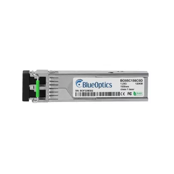 BlueOptics SFP-1G-ZX-120KM-SG-BO SFP-lähetin-vastaanotinmoduuli, 1,25 Gbit/s, 120 km, 1550 nm, LC Duplex, yksimuotokuitu, Synology-yhteensopiva