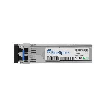 BlueOptics BO05C13620D Yhteensopiva Synology SFP-1G-LX-20KM SFP-lähetin-vastaanotin, LC Duplex, 1000BASE-LX, 20 km, yksimuotokuitu