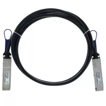 BlueOptics Ruckus 100G-Q28-Q28-C-00501 -yhteensopiva BlueLAN DAC QSFP28 passiivinen Twinax-kuparikaapeli 0,5 m (1,64 ft) 30 AWG musta