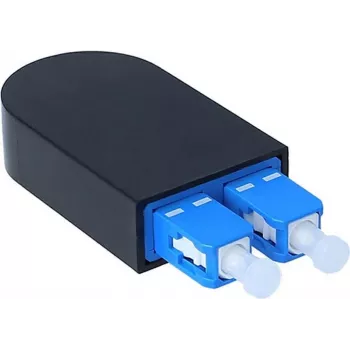 BlueOptics Loopback-adapteri SC Duplex yksimuotokuitu SM 9/125µm keraaminen ferrule sininen