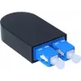 BlueOptics Loopback-adapteri SC Duplex yksimuotokuitu SM 9/125µm keraaminen ferrule sininen