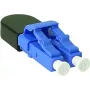 BlueOptics Loopback-adapteri LC Duplex yksimuotokuitu SM 9/125µm keraaminen ferrule sininen