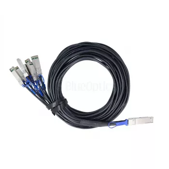 BlueOptics Dell EMC kanssa yhteensopiva BlueLAN DAC 200GBASE-CR8 QSFP-DD - 8x SFP28 Breakout-kaapeli 3m
