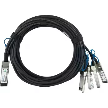 BLUEOPTICS Extreme Networks 100G-QSFP-4SFP-P-5M -yhteensopiva BlueLAN QSFP28 - 4x SFP28 passiivinen Direct Attach -haarakaapeli, 5 m, 26 AWG