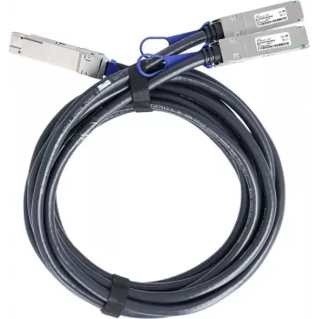 BlueOptics M-Series R8M57-63001 -yhteensopiva BlueLAN QSFP56–2x QSFP56 passiivinen Direct Attach Breakout -kaapeli, 2 m, AWG26