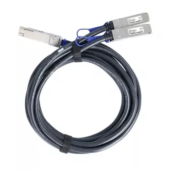 BlueLAN NVIDIA yhteensopiva 400GBASE-CR8 QSFP-DD - 2x QSFP56 Direct Attach -kuparihaarautumiskaapeli, 1 m