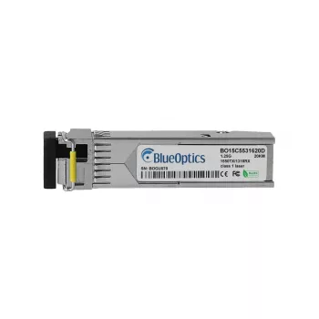 BlueOptics TP-Link SM321A -yhteensopiva SFP-lähetin-vastaanotin, LC-Simplex, 1000BASE-BX-D, yksimuotokuitu, TX1550nm/RX1310nm, 20 km