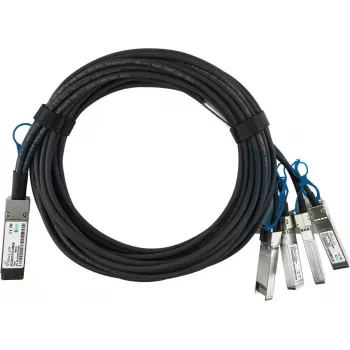 BlueLAN yhteensopiva NVIDIA 980-9I48M-00C01A-NV passiivinen Ethernet 100GBASE-CR4 QSFP28–4x25GBASE-CR SFP28 Direct Attach Breakout -kaapeli, 2 m, AWG26