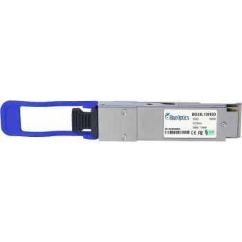 BLUEOPTICS yhteensopiva Evertz Scorpion QSFP25G-SM-PSM4-LR-G-NFEC QSFP28 -lähetin-vastaanotin, MPO/MTP-liitin, 100GBASE-PSM4, yksimuotokuitu, 4xWDM, 10 km, 0 °C/+70 °C, DDM