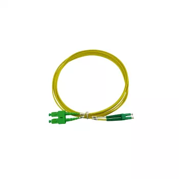 BlueOptics duplex kuitupatchkaapeli LC-APC/SC-APC yksimuoto OS2 1 m keltainen