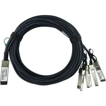 Yhteensopiva Cisco QSFP-4SFP10G-CU3M BlueLAN passiivinen 40GBASE-CR4 QSFP - 4x10GBASE-CR SFP+ Direct Attach Breakout -kaapeli, 3 metriä, AWG30 (QSFP-4SFP10G-CU3M-BL)