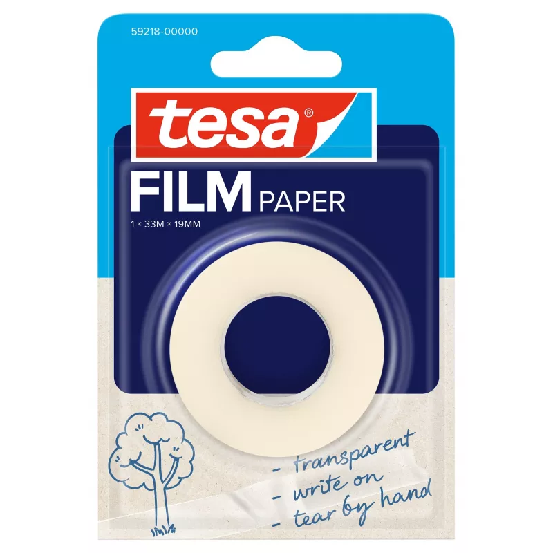 Tesa Film Paper 8x läpinäkyvä merkitsemiseen ja taitteluun