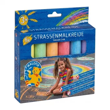 PUSTEFIX MALEFIX Street Chalk 6 kpl:n pakkaus Jumbo