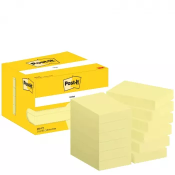3M Post-it Original muistilaput 76 x 51 mm kanariankeltainen 12 lohkoa
