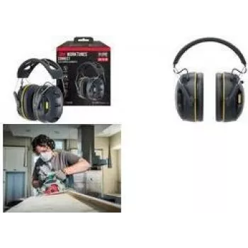 3M WorkTunes Connect 90563E kuulonsuojain Bluetoothilla, musta/keltainen