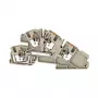 Weidmüller AITB 4 BB L-L asennus-riviliitin, 4 mm², 400 V, 32 A, sininen, ruuviliitäntä, DIN-kisko