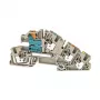 Weidmüller AITB 4 BB NDT-L-PE asennus-riviliitin, PUSH IN, 4 mm², harmaa