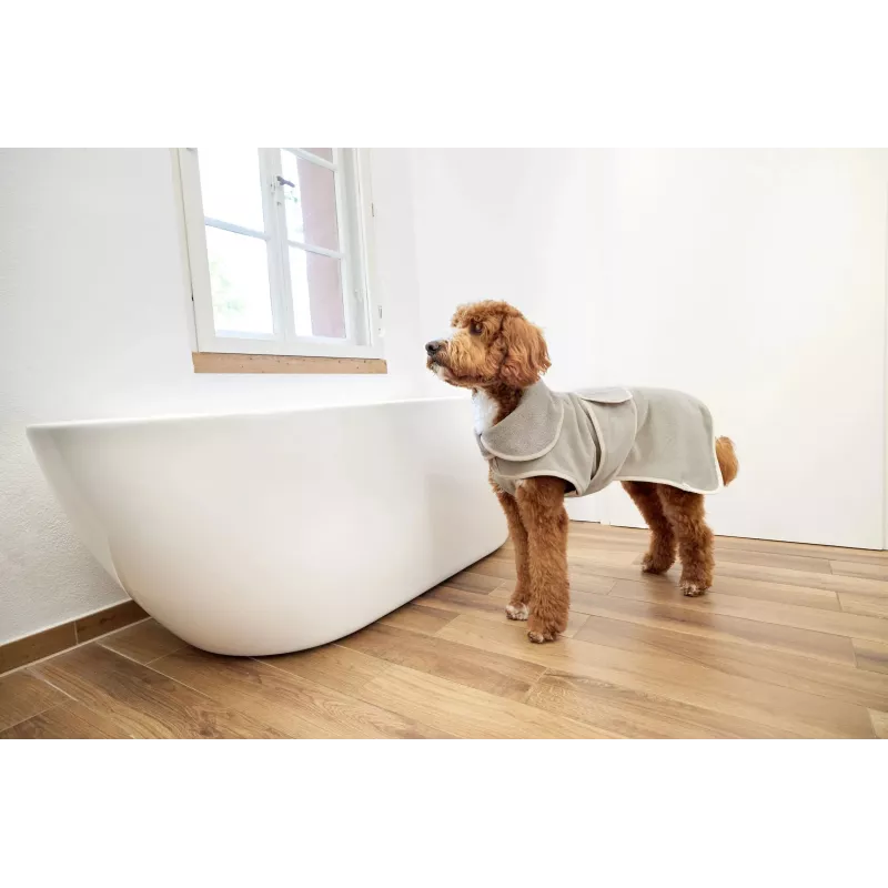PALOPA Hundebademantel Robi Beige koko L