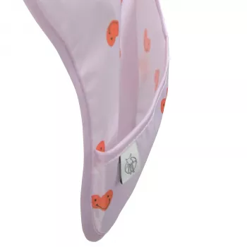 Lassig vedenpitävä ruokalappusetti 6 kk+ Happy Rascals Heart Lavender